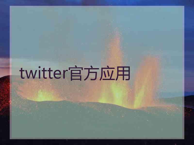 twitter官方应用