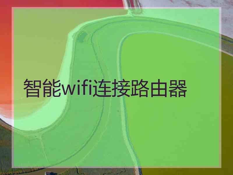 智能wifi连接路由器