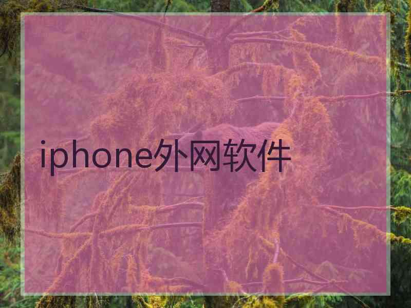 iphone外网软件